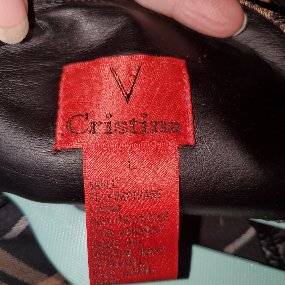 Y2K Baddie Vegan Leather Leopard Print and Black Blazer - Picture 2 of 5